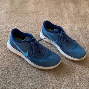 Blue Nike Free Runs